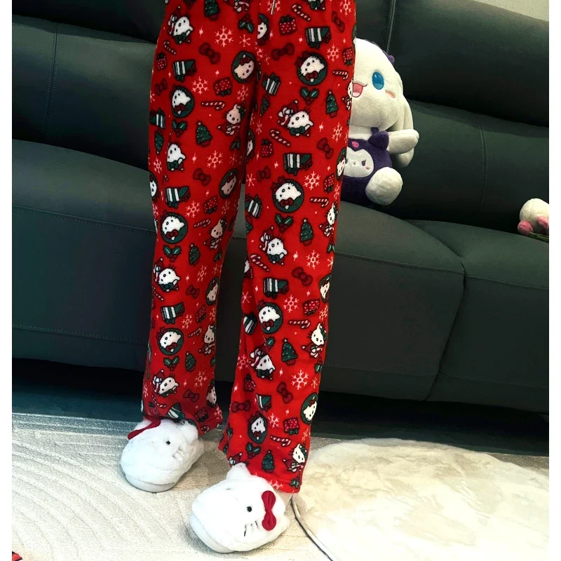 🎀 Kawaii Sanrio Hello Kitty Christmas Pajama Pants 🌸✨ - Image 10