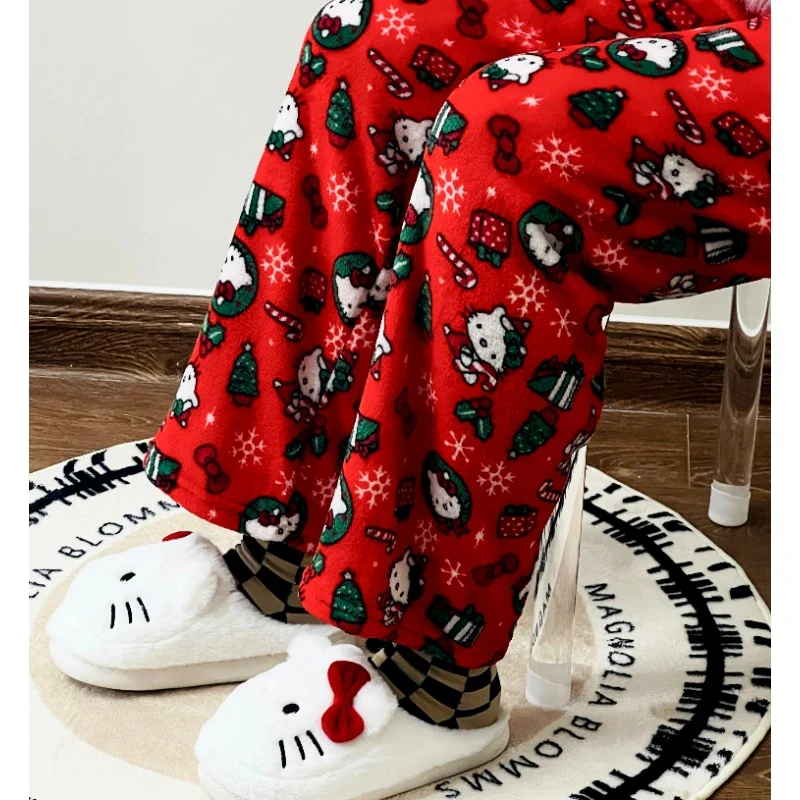 🎀 Kawaii Sanrio Hello Kitty Christmas Pajama Pants 🌸✨ - Image 11