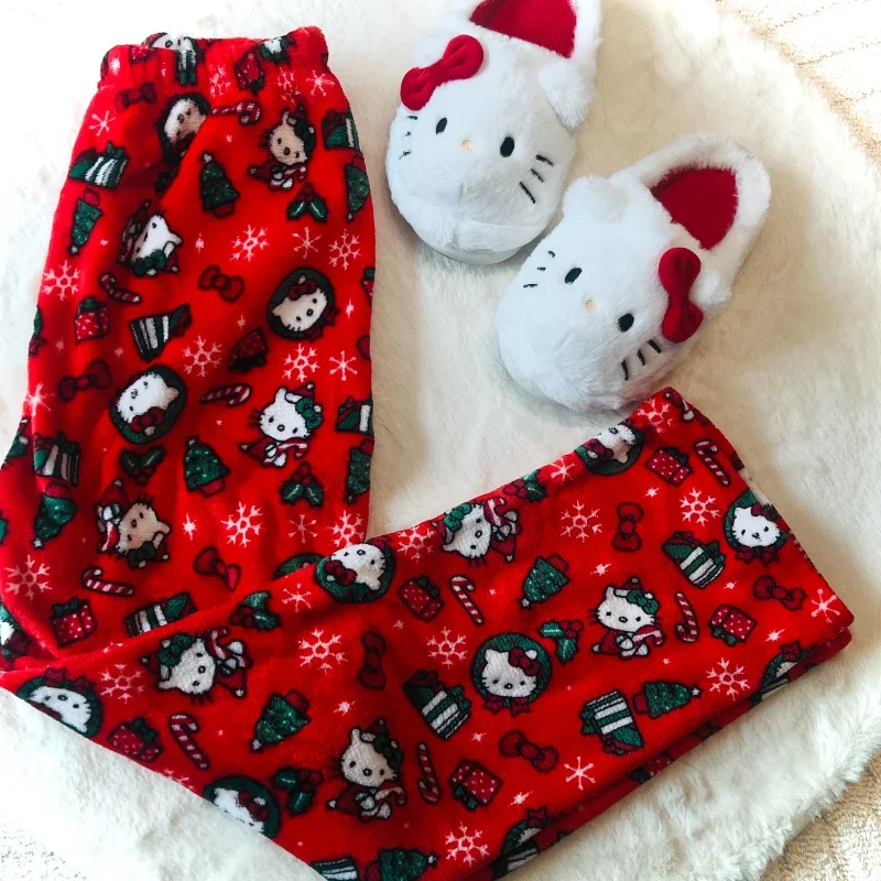 🎀 Kawaii Sanrio Hello Kitty Christmas Pajama Pants 🌸✨ - Image 12
