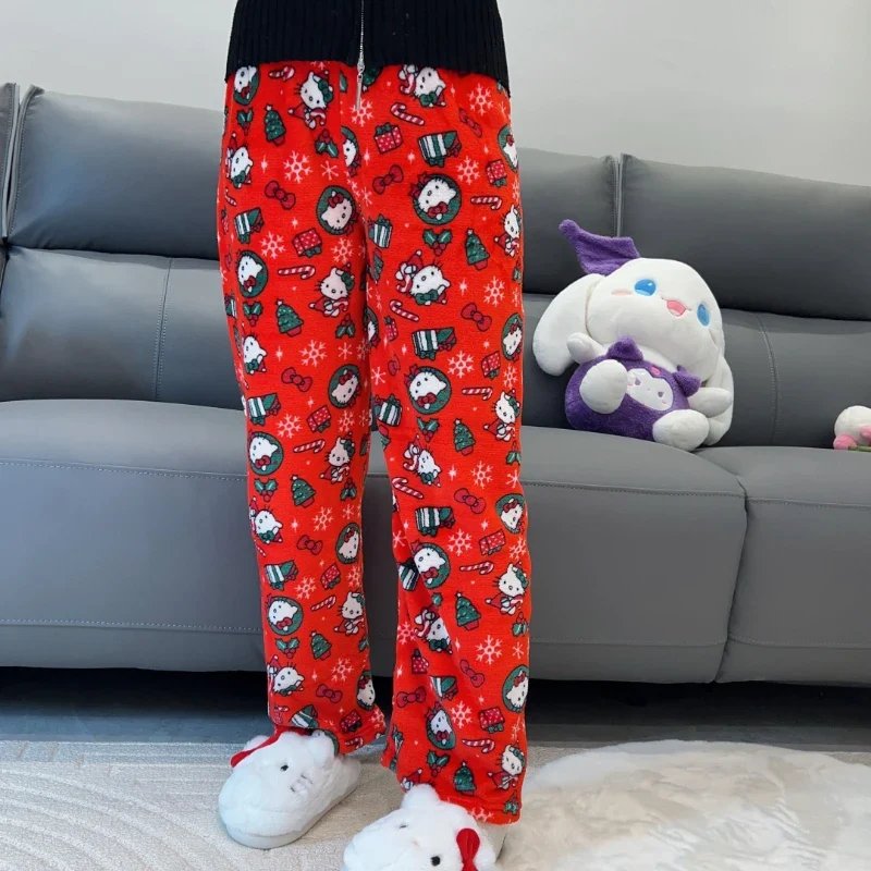 🎀 Kawaii Sanrio Hello Kitty Christmas Pajama Pants 🌸✨ - Image 3