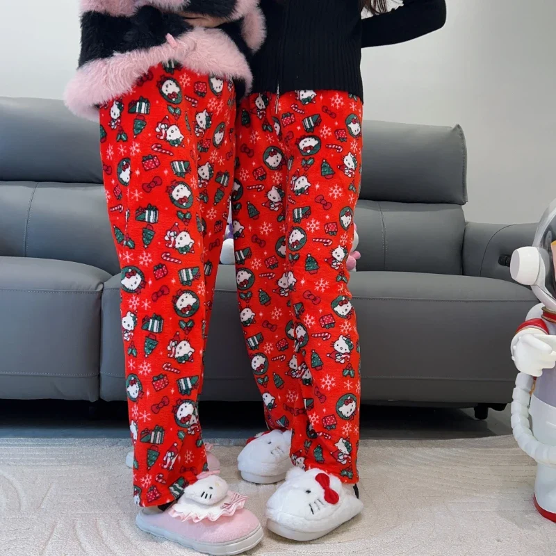 🎀 Kawaii Sanrio Hello Kitty Christmas Pajama Pants 🌸✨ - Image 4