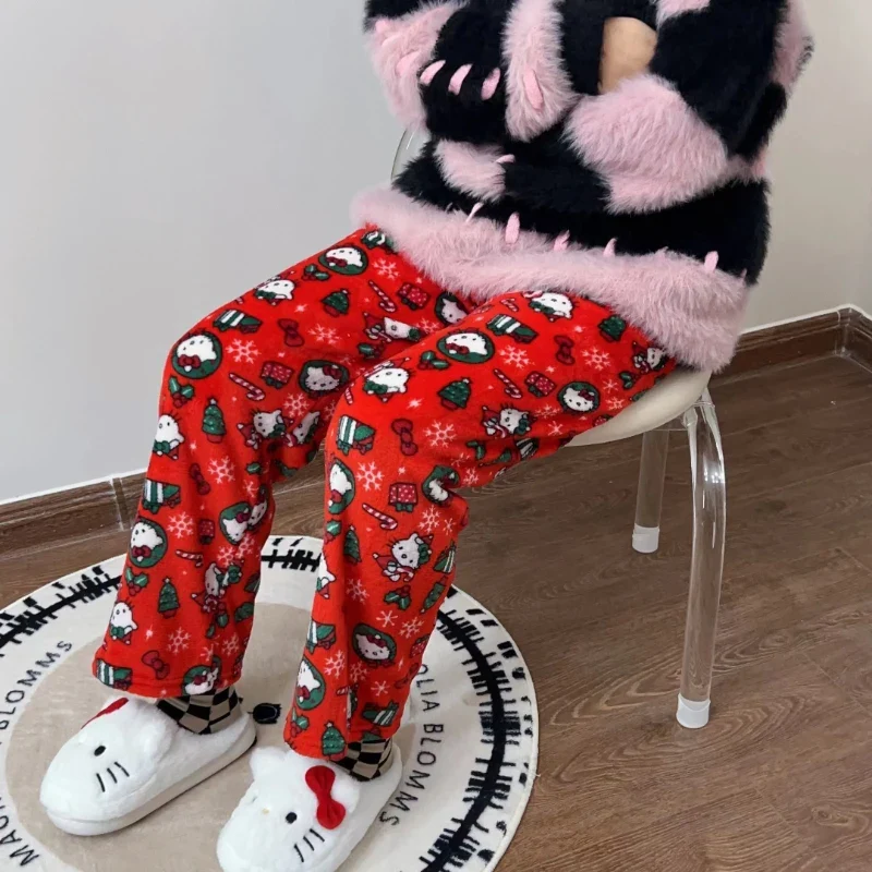 🎀 Kawaii Sanrio Hello Kitty Christmas Pajama Pants 🌸✨ - Image 8