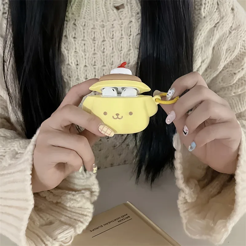 🌟 Pompompurin Delight: Adorable Silicone Earphone Case for AirPods 1/2/3/Pro 2  🐾💛 - Image 8