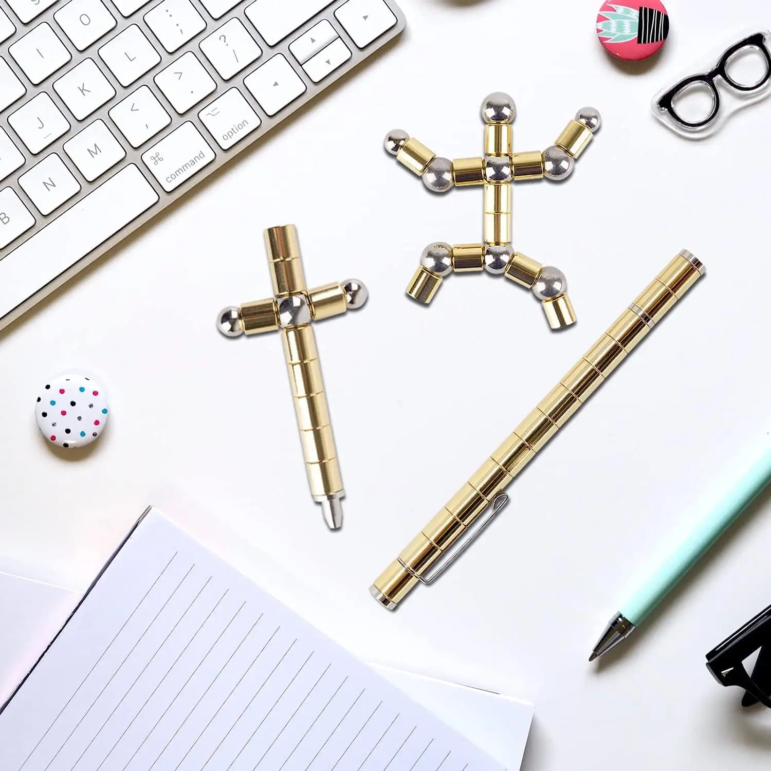 🧲✨ MagnaMorph™ Pen 🖊️💫Gold n Black - Image 20