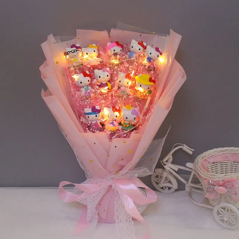 Enchanting Pink Kitty Sanrio Bloom Grand Arrangement LED LIGHTS