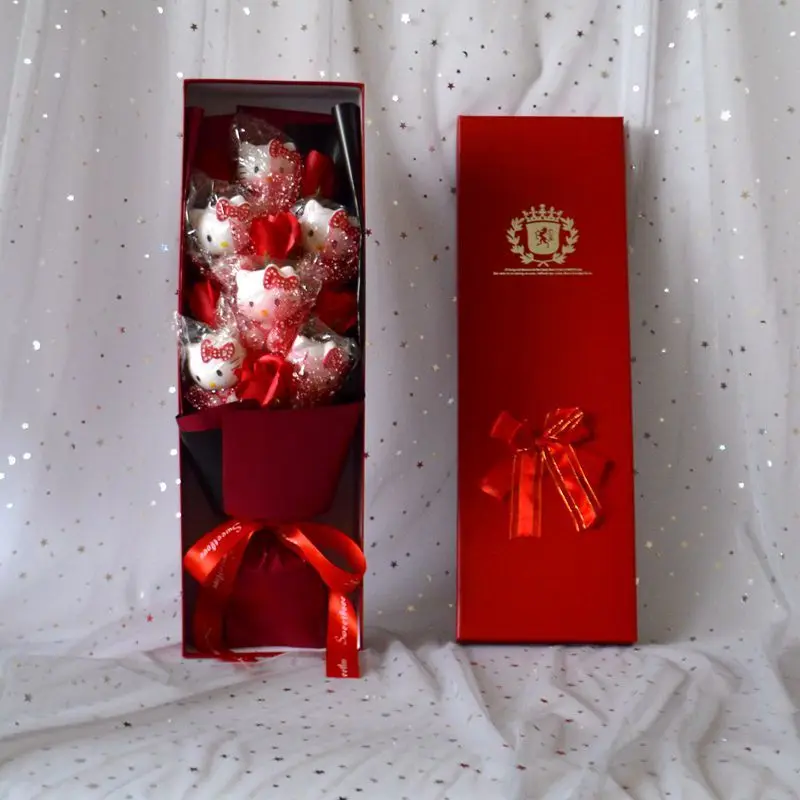Enchanting Red Kitty Sanrio Bloom Grand Arrangement