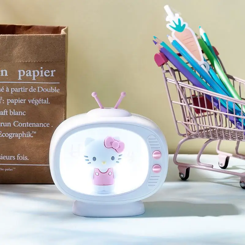 MINISO genuine Melody TV shape night light HelloKitty cinnamoroll cute girl bedside sleep light - Image 6
