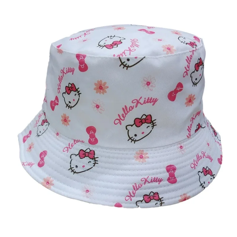 Sanrio Hello Kitty 🌺 Printed Reversible Summer Sun Hat for Girls: Cute Bucket Hat 🧢 - Image 4