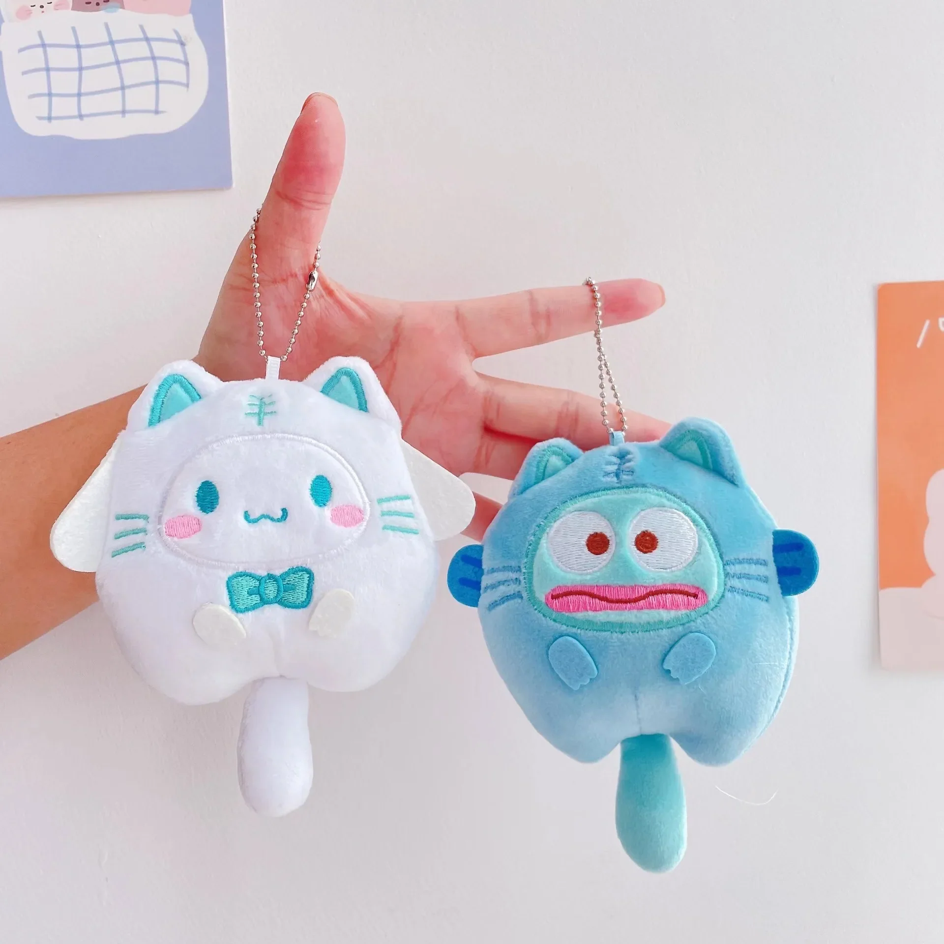 Sanrio Kawaii Fluffy Soft Stuffed Toy Key Chain Pendant - Image 5